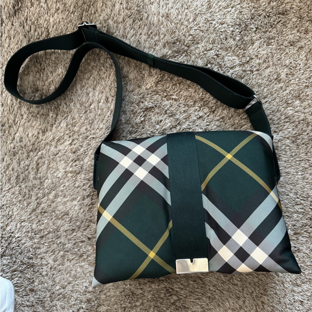 Burberry Pillow Checked Messenger Bag